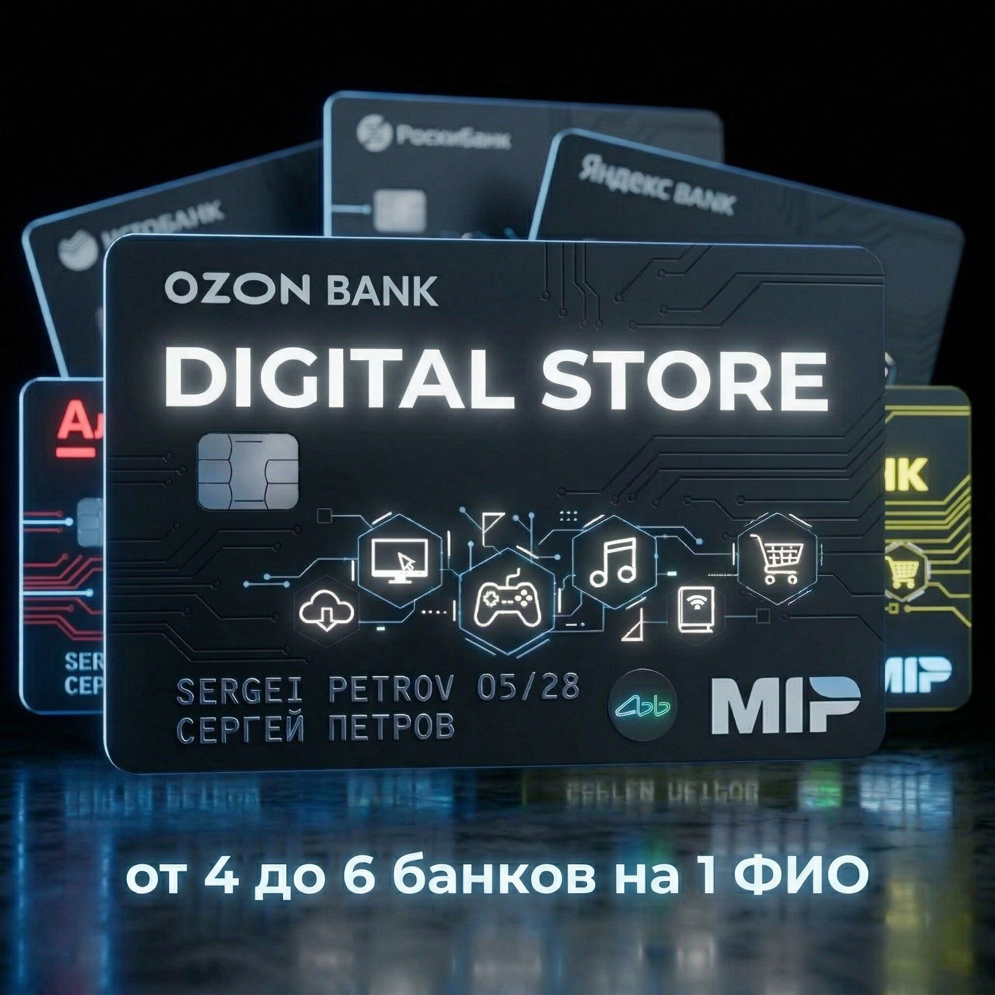 4-6 банков на 1 ФИО